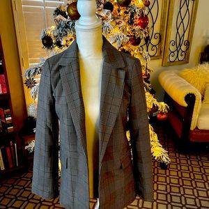 Glen plaid blazer